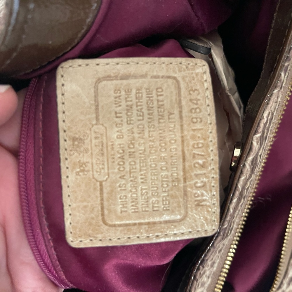 Coach Brown Python Print Women's Bag - image 5